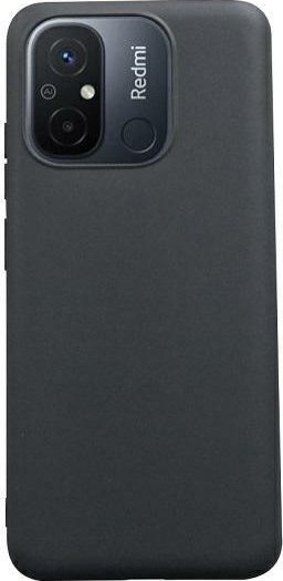 Kapak telefoni Beline Case Candy për Xiaomi 12C, nga silikon TPU, i zi