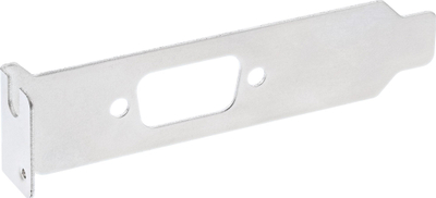 Kllapë sloti InLine 33208D, low profile, prerje 9 pin Sub D, argjendtë