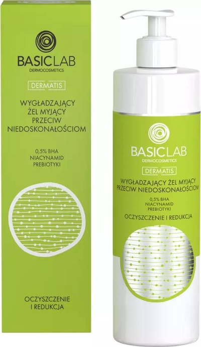 Xел за тело BasicLab Dermatis, за кожа со акни, 300ml
