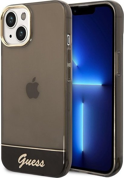 Mbulesë telefoni Guess GUHCP14MHGCOK për iPhone 14 Plus 6.7\", hardcase, e zezë e tejdukshme