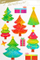 Stickerë dekorativë MFP Christmas Glitter VA024, 20x30cm, me motive festive shumëngjyrëshe