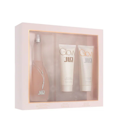 Set për femra Jennifer Lopez J Lo Glow, EDT 100 ml + losion për trup 75 ml + xhel dushi 75 ml