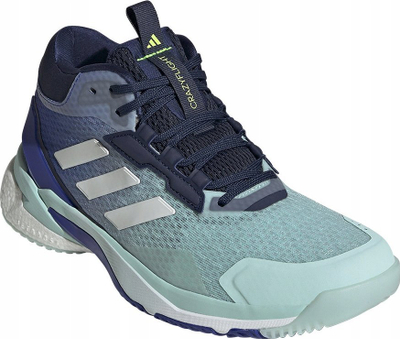 Atlete volejbolli Adidas Crazyflight 5 Mid W, për goca, për në palestër, blu