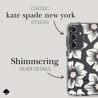 Këllëf telefoni Kate Spade New York Hollyhock për Samsung Galaxy S24, i tejdukshëm me lule