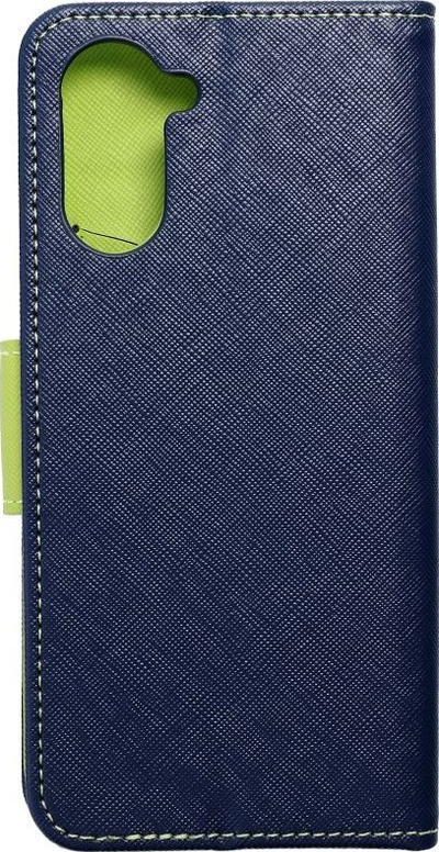 Kapak Fancy Book Case për Realme 10, me magnet, bëhet si mbajtëse, blu me jeshile