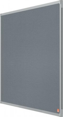 Tabllo njoftimesh Nobo 1915205, 90x60 cm, për ambiente të brendshme, gri