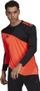 Bluzë për meshkuj Adidas, 2XL, e zezë/portokalli