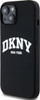 Mbulesë telefoni DKNY Liquid Silicone Arch Logo MagSafe për iPhone 15 Plus, silikon i lëmuar, MagSafe, e zezë