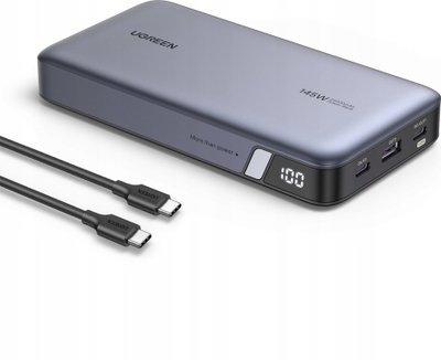 Power bank Ugreen 90597A, 25000 mAh, PD 3.1 QC 3.0, gri