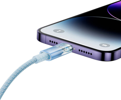Kabllo kariku Baseus Explorer Series USB C në Lightning, 1m, 20W, blu