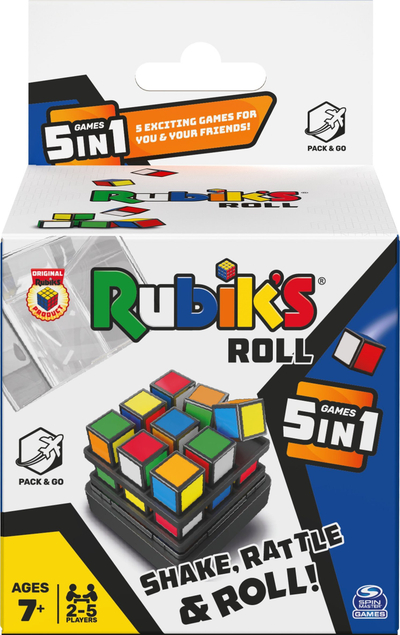 Lojë tavoline Spin Master Rubik's Cube 5in1, 27 zarë, 2 5 lojtarë, shumëngjyrëshe