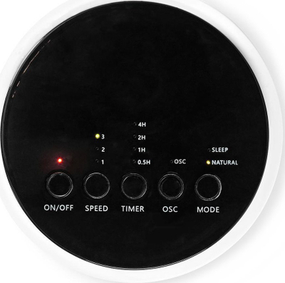 Ventilator kullë Nedis TVCF3WT30, 30", 3 shpejtësi, me telekomandë, i bardhë