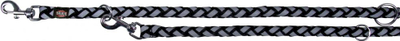 Zinxhir qeni Trixie Cavo Reflect Adjustable, 2m, reflektues, gri e zezë