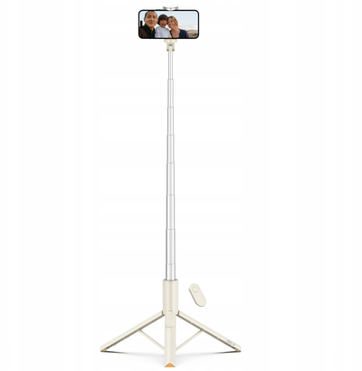 Selfie tripod Tech-Protect L09S, teleskopik, universal, bezhë