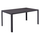 Tavolinë metalike + xham 150×90×75 cm,"HM5767.01", gri