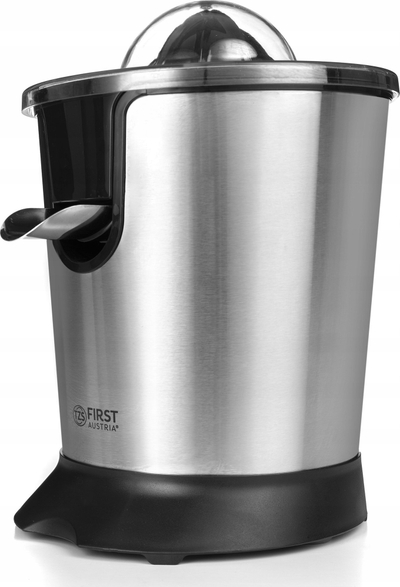 Shtrydhëse agrumesh First Citrus Orange, inox BPA free, dy koka, argjend