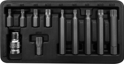 Set bita Pro-Line, 3/8", Spline M5-M12, 11 copë