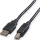Kabllo USB ROLINE GREEN 11.44.8808, USB 2.0 Type A në Type B, 0.8m, e zezë