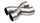 X pipe shkarkimi universale, 2.35" 60mm, çelik inox