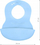 Babero plastike BABYONO Soft, me xhep, pa BPA, blu