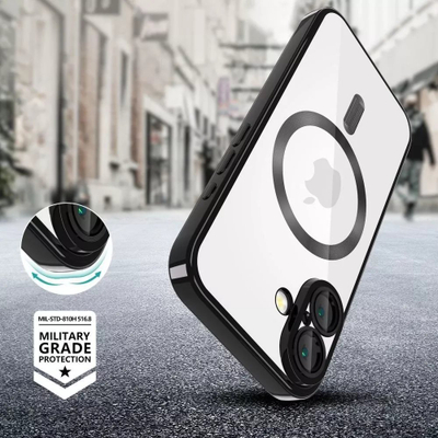 Kалeф за телефон Tech-Protect MagFlex MagSafe, за iPhone 16E, црн