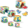 Set lodrash SES Creative Stacking Blocks Tower me figura dinosauri, 7 blloqe druri, me ngjyra të ndryshme