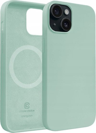 Kapak telefoni Crong Colour Cover Magnetic për iPhone 15, MagSafe, silikon liquid, mente
