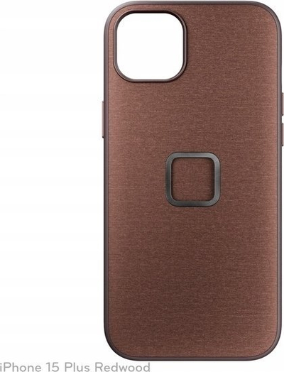 Mbulesë telefoni Peak Design Everyday Fabric Case për iPhone 15 Plus, SlimLink, e kuqe Redwood