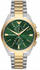 Orë burrash Emporio Armani kronograf, çelik inox dyngjyrësh, 43mm, ar me argjend