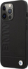 Kuti telefoni BMW Leather Hot Stamp MagSafe për iPhone 14 Pro, lëkurë natyrale, me MagSafe, e zezë