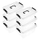 Set kutish plastike Clear, 11.61 x 7.48 x 5.51 inç, me kapak dhe dorezë, 6 copë