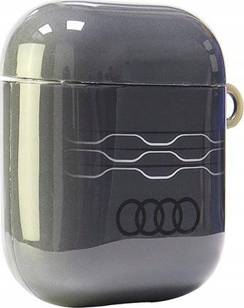 Mbulesë për AirPods Audi IML Geometric Pattern, për gjeneratën 1 dhe 2, gri