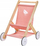 Karrocë druri për kukulla Mentari Toys Baby Doll Stroller, lodër për fëmijë 3+, rozë