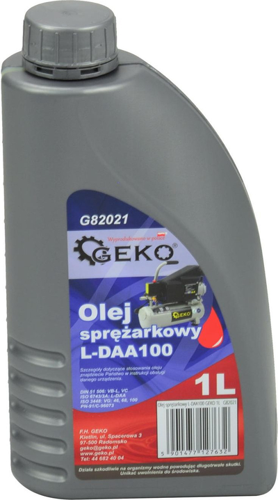 Масло за компресор GEKO G82021, 1L, L-DAA