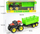 Lodër traktor fshati Pro Kids 9888-1, plastikë e fortë, për kalamaj, jeshil