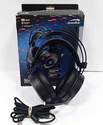 Kufje gaming Speedlink QUYRE, 7.1 surround, USB, me RGB, të zeza