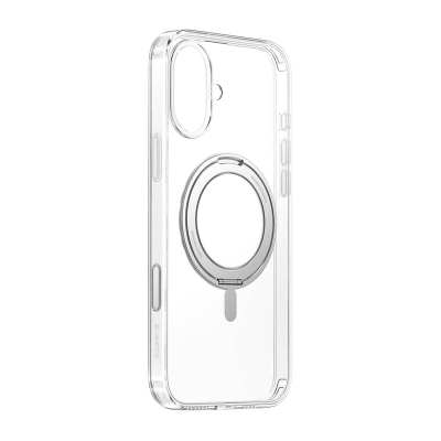 Baseus SkyRing 360° iP16 kuti magnetike me stendë (transparent)
