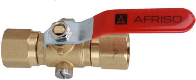Valvul manometrike AFRISO AMC 6323300, 2 rrugë, 1/2"x1/2", me 2 garnitura