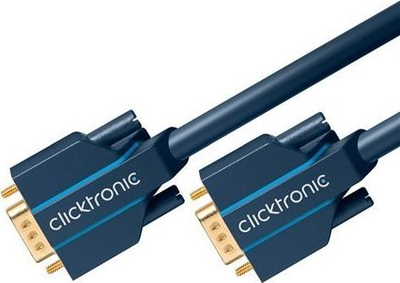 Kabllo VGA Clicktronic Casual Series, HD-15 M në HD-15 M, 5m, blu e errët