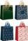 Qese e vogël dhuratash për Krishtlindje Small Christmas Gift Bag Mix, letër e trashë, doreza të forta, shumëngjyrëshe