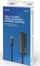 Adapter USB Savio AK-56, USB-C 3.1 Gen 1 në RJ-45 Gigabit Ethernet, gri e errët