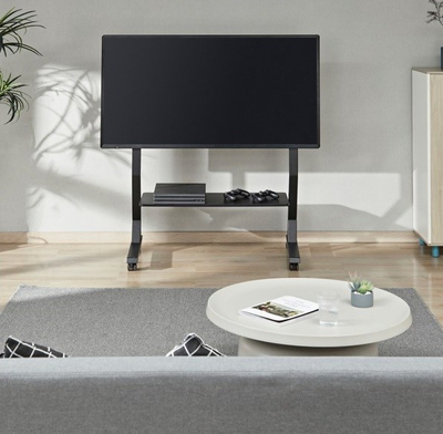 Mbajtëse për TV me rrota Art SD-22, 45”-90”, VESA 800x400, 60kg, e zezë