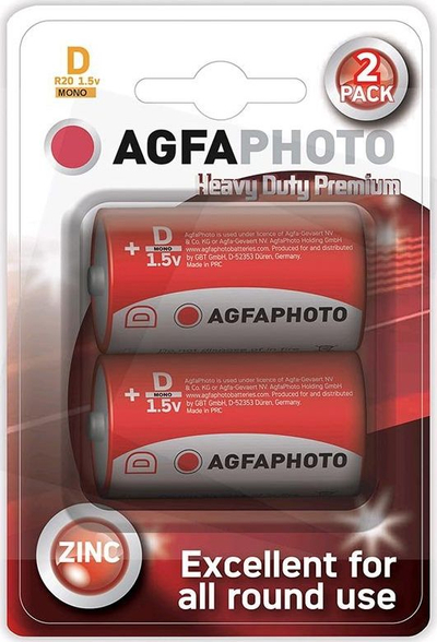 Bateria Agfa D / R20, 2 copë
