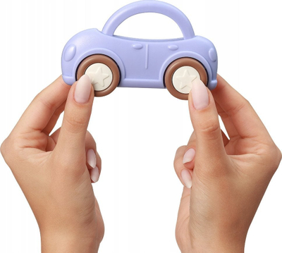 Lodër me zile dhe kafshuese BabyOno Car, për foshnje 0m+, shumëngjyrëshe