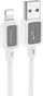 Kabllo USB në Lightning Hoco X108, 1m, 2.4A, e bardhë