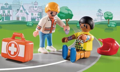 Set lojrash Playmobil DUCK ON CALL Rescue Action Ndihmo Shoferin e Garës 70919