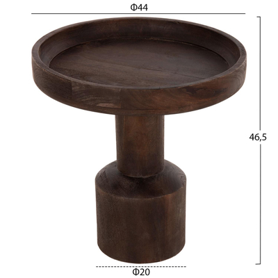 Tavolinë e rrumbullakët për kafe Cramm Φ45x47Hcm (HM9700), kaftë