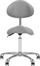 Karrige parukerie Giovanni Cosmetic Stool, ergonomike, me rrota, gri