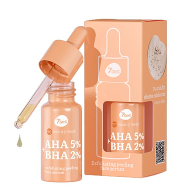 Serum për fytyrë 7 Days, AHA 5% + BHA 2% Exfoliating, 20 ml