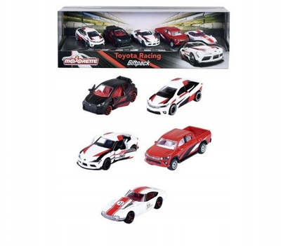 Set lodrash Majorette Racing Deluxe Trailer, 2 makina die-cast, rimorkio me 4 ndarje